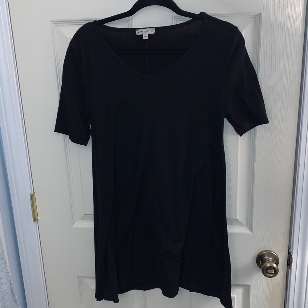 Black Short Sleeved Dress